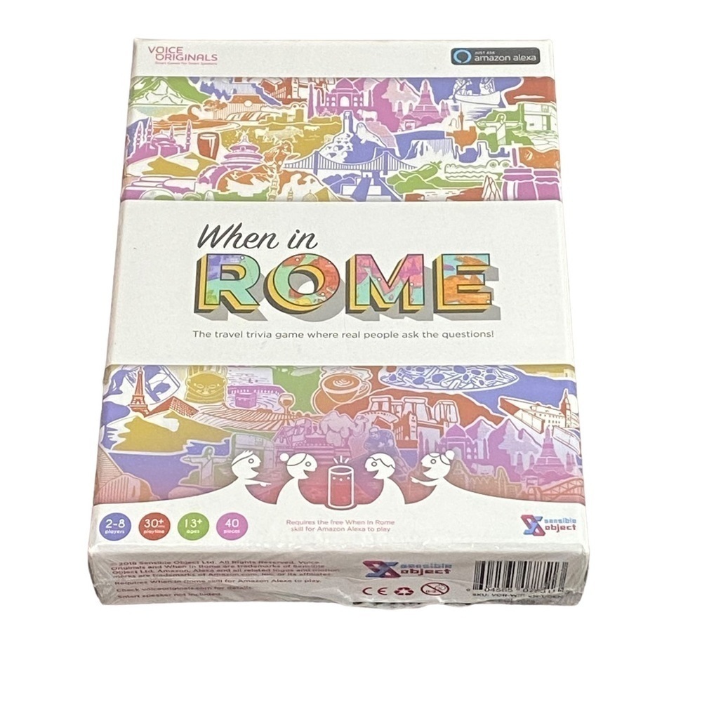 WHEN IN ROME - BOARD GAME - THE TRIVIA GAME - NEW IN BOX. - S7